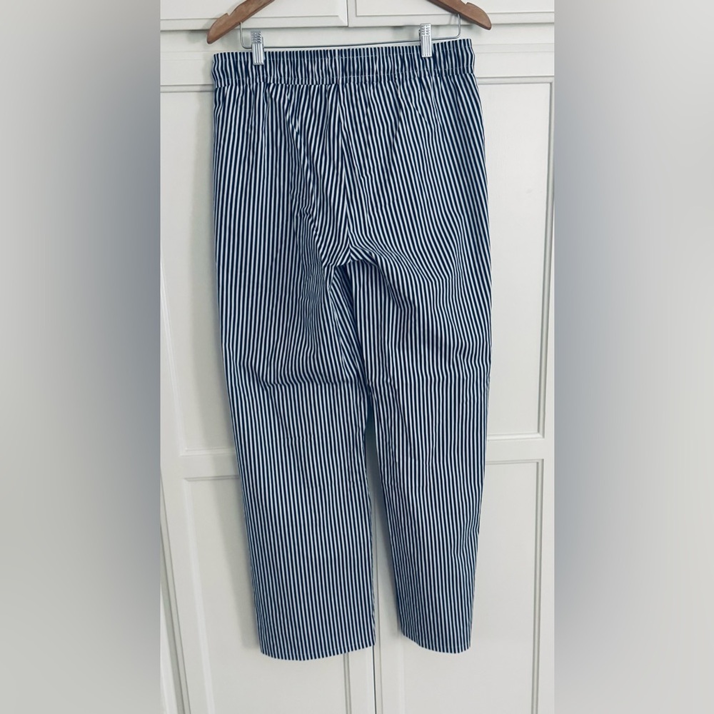 Edikted Seaside Stripe Wide Leg
Drawstring Pants in Navy Mix - Picture 9 of 11